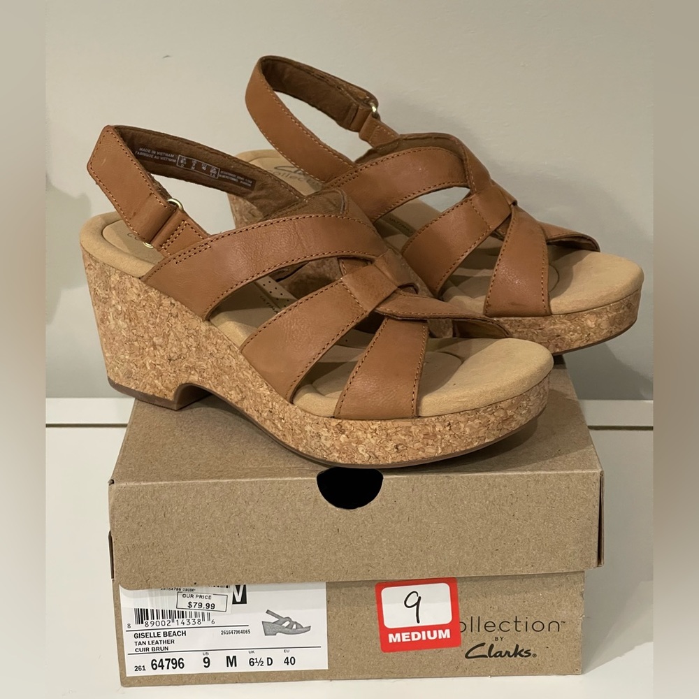 CLARKS wedge sandals